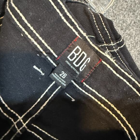 Urban Outfitters Pants Womens 26 Black BDG Carpenter Y2K Grunge Goth Skater - Picture 9 of 9